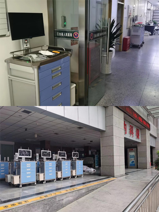 四川省綿陽市三臺縣人民醫(yī)院”5G+智能護理”設(shè)備交付